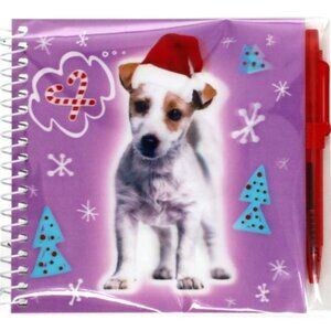 Jack Russell Puppy Holographic Notebook and Pen